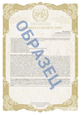 Образец Приложение к СТО 01.064.00220722.2-2020 Ремонтное Сертификат СТО 01.064.00220722.2-2020 